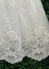 Princess Daliana Embroidered and Pearl Christening Short Gown Y2051U