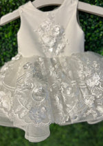 Moon and Star White Lace Full Dress With Hair Clip-Mia