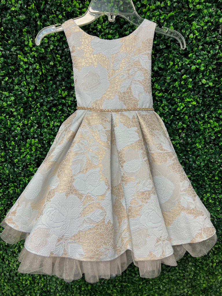 Sweet Kids Girl's Jacquard Short Party Dress 3-6 Months / Light Blue Sweet Kids Girl's Jacquard Short Party Dress 3-6 Months / Light Blue