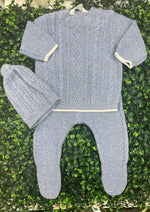 Mayoral Boys’ 3 Piece Blue Knit Outfit-2509