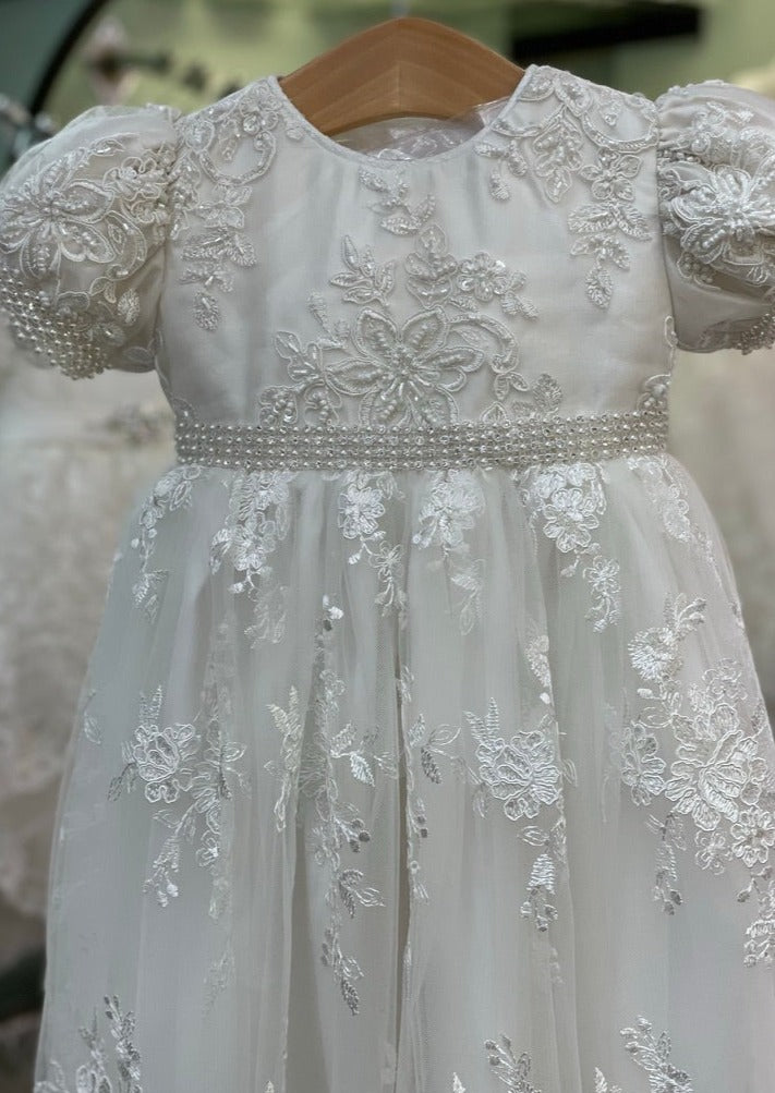 Piccolo Bacio Couture Girls’ Baptism Gown - Custom Serena