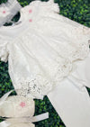 Christening Girl Crochet 3pc Changing Outfit