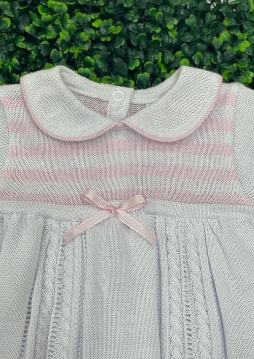 Dolce Goccia Knit Baby Girl Dress and Bloomers 24SS22PEC232Z