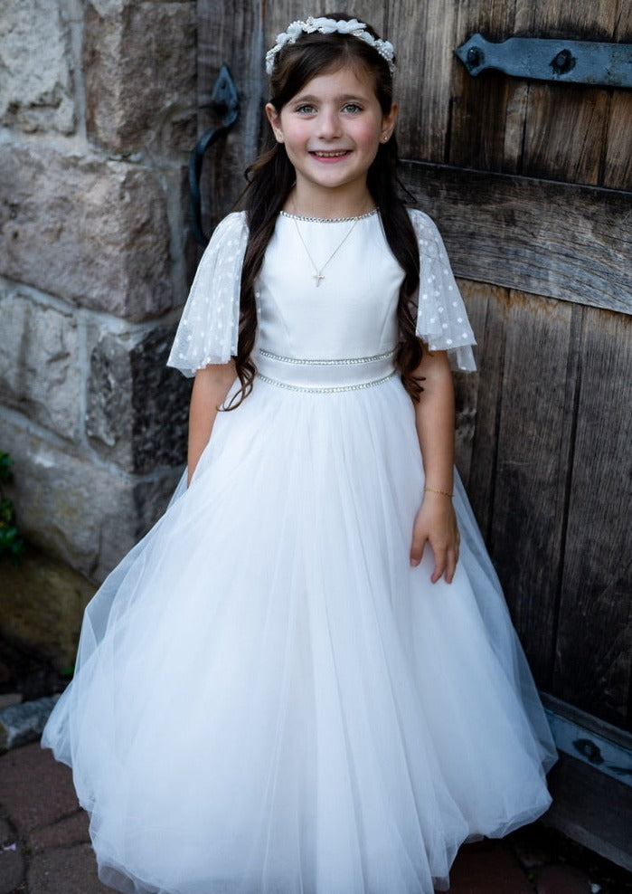 communion dresses italian designer Boho Lace First Communion Dress
