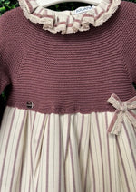 Juliana- Made in Spain Knit Bodice Dress-J6147