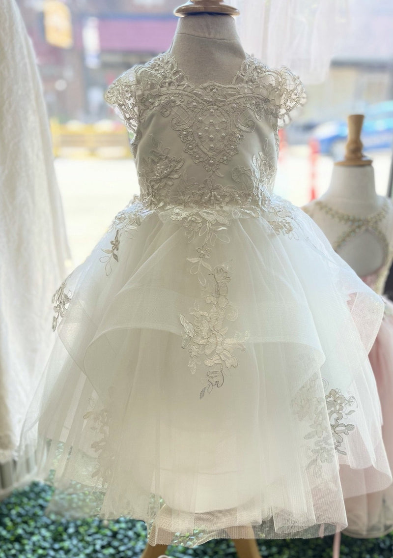 princess daliana communion dresses Princess Daliana Rosette Flower Girl Dress