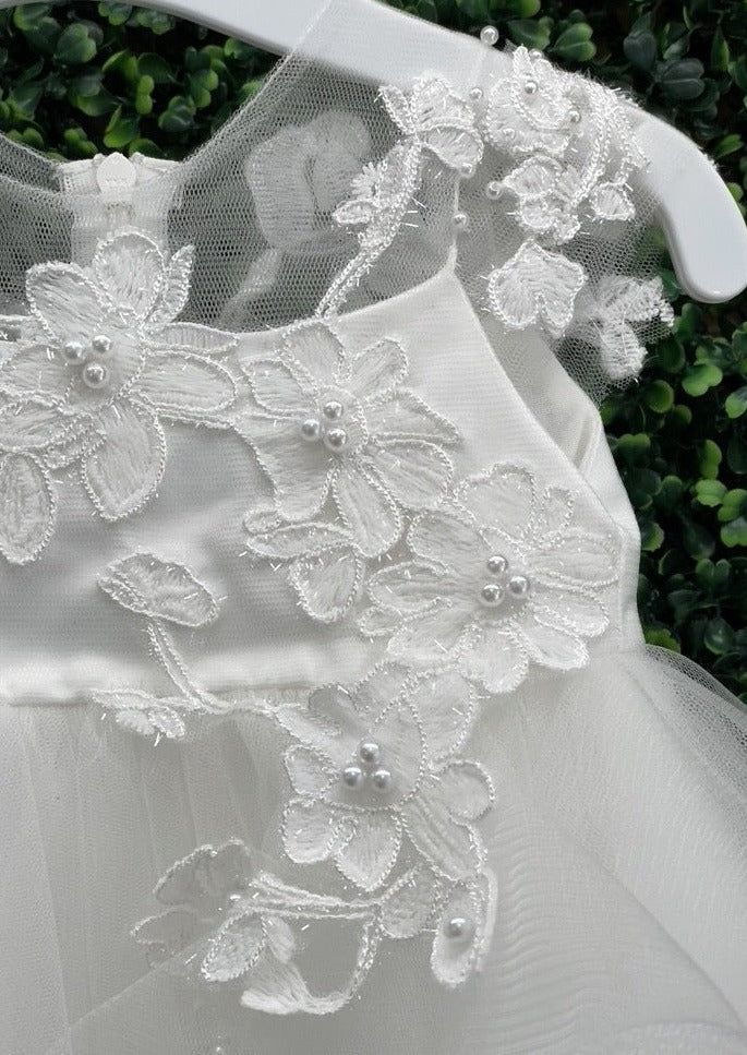 princess daliana dresses Princess Daliana Embroidered with 3D Floral & Pearl, Gown SS, Headpiece 6M