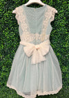 Abel & Lula Girl's Lace Sage Vintage Dress 5037