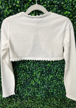 Mayoral Infant, Toddler and Big Girl's Sweater -White, Ivory and Champagne