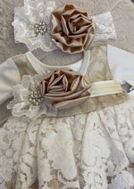 Katie Rose, Contrast Flower Infant Girls Outfit