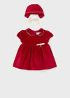 Mayoral Girl’s Red Velvet Dress