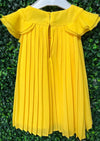 Mayoral Baby Girl's Pleated Yellow Trapeze Dress-1960