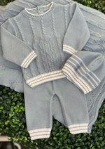 Dolce Goccia Boys Knit Cotton 3 pc Outfit