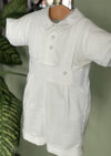 Piccolo Bacio Boys' Cotton Baptism Outfit - Renzo Shorts