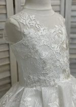 Macis Design Embroidered Bonded Lace Communion Gown T1923