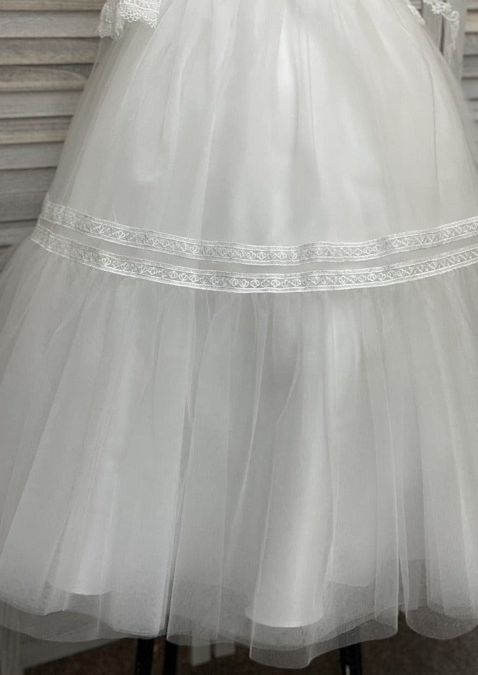 Macis Design Full Length Long Sleeve Communion Dress 1965 – Sara's