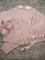 Bimbalo Girl’s Pink Knit 4 Pc Outfit 5792