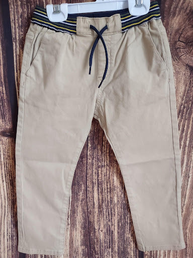 Mayoral Boys’ Casual Zip Up Sweater and Pant Set - Navy/Khaki