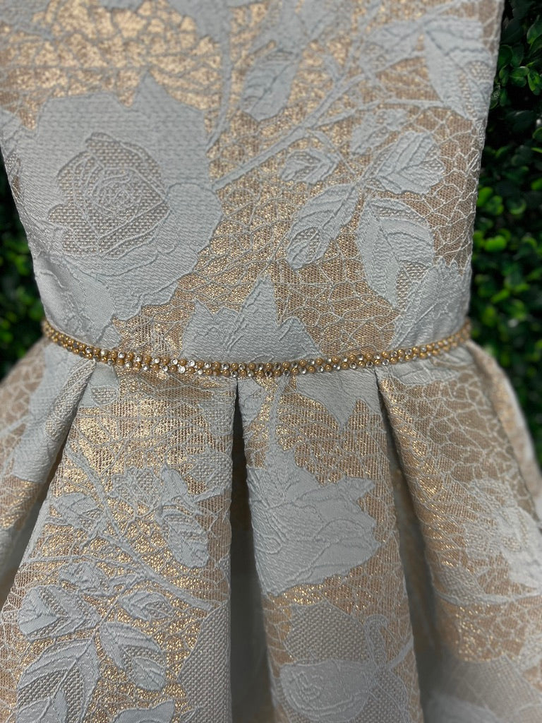 Sweet Kids Girl's Jacquard Short Party Dress Sara's Children's Boutique Sweet Kids Girl's Jacquard Short Party Dress Sara's Children's Boutique