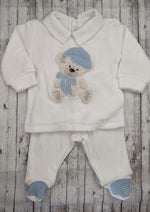 Cotton Knit 3 Pc Outfit - Teddy Bear