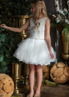 Teter Warm Lace and Tulle Party Dress-Girls and Tweens - S211
