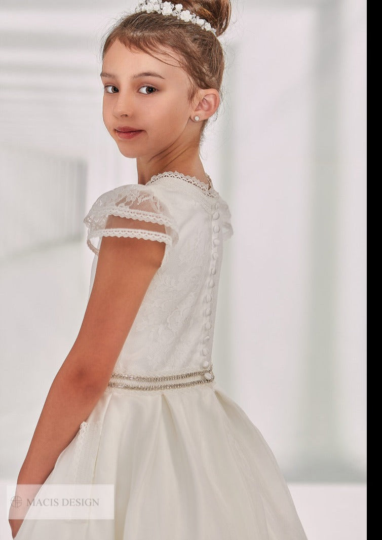 macis designs communion dresses MD1984 Macis Design Communion or Flower girl dress 12 / ivory / Full Length
