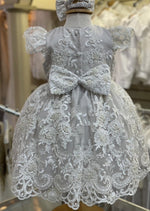 Exclusive Couture Lace and Pearl Dress by Christie Helene