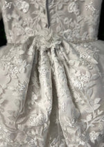 Christie Helene Custom Made Couture Silk and Lace Rosa Communion 3\4 Sleeve Dress
