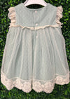 Abel & Lula Girl's Lace Sage Vintage Dress 5006