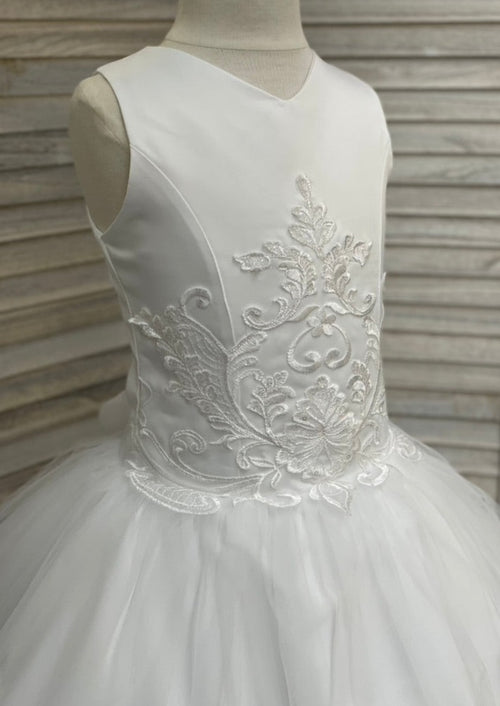 Nan & Jan Pearl Lace and Satin Dress - 32045