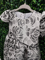 Floral Jacquard Lito Holiday Dress C538