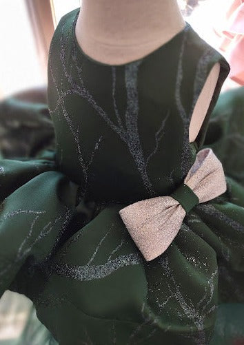 Moon and Star Girls Green Holiday Party Dress 2 -3Y / Green Moon and Star Girls Green Holiday Party Dress 2 -3Y / Green