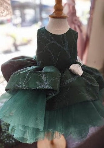 Moon and Star Girls Green Holiday Party Dress 2 -3Y / Green Moon and Star Girls Green Holiday Party Dress 2 -3Y / Green