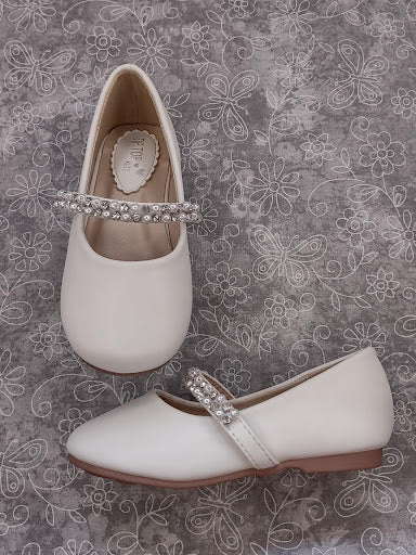 girls ivory dress shoes Dream Pairs Girls Dress Shoes Princess Wedding Party Flower Open-Toe Low Heel Shoes Sdfl2212k Ivory Size 9, Girl's, Size: 9 Toddler, Beige