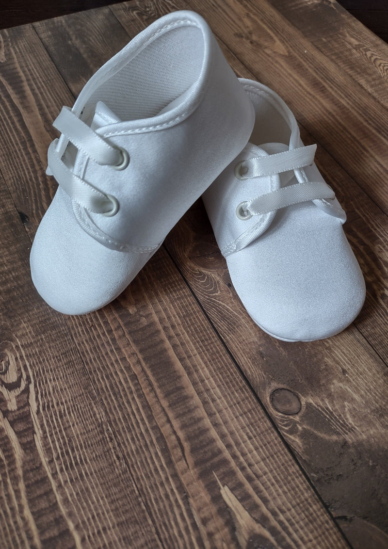 Made in Italy Boys Satin Christening Shoes-2856