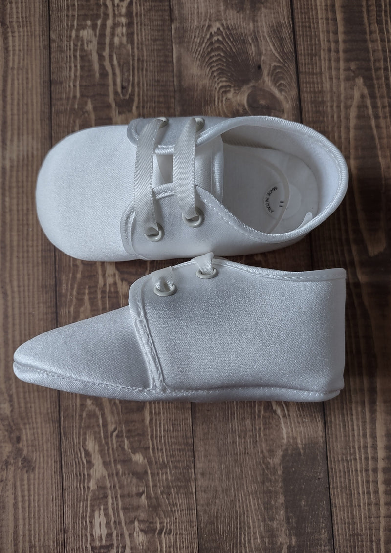 Made in Italy Boys Satin Christening Shoes-2856