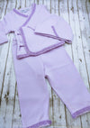 Sippy Baby Pima Cotton Lilac 4pc Set With Blanket