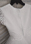 Joan Calabrese Beaded Lace Short Sleeve Communion Dress 120356