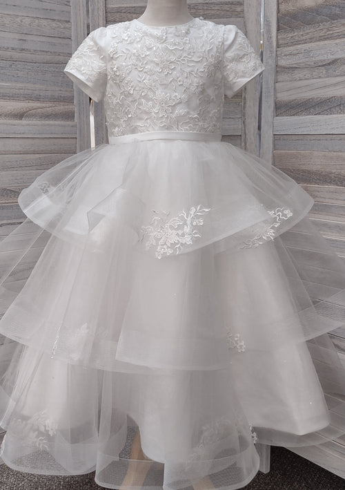 Princess Daliana Short Sleeve Gown- Z1026
