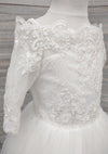 Sara's Exclusive Lace Off Shoulder Ballerina Sleeve Dress 5773