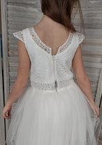 Beggi 2 Piece White Flower Girl Dress 9438