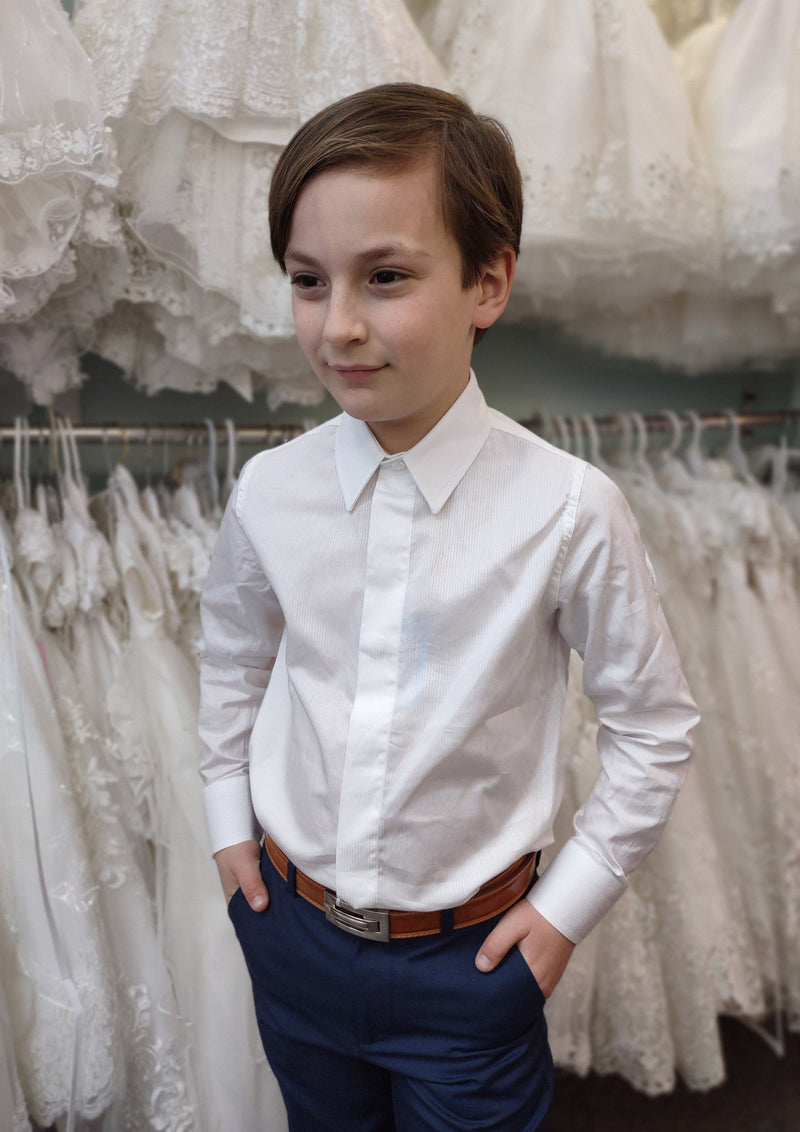 Italian Boys Mille Righe Dress Shirt Sara's Children's Boutique Italian Boys Mille Righe Dress Shirt Sara's Children's Boutique