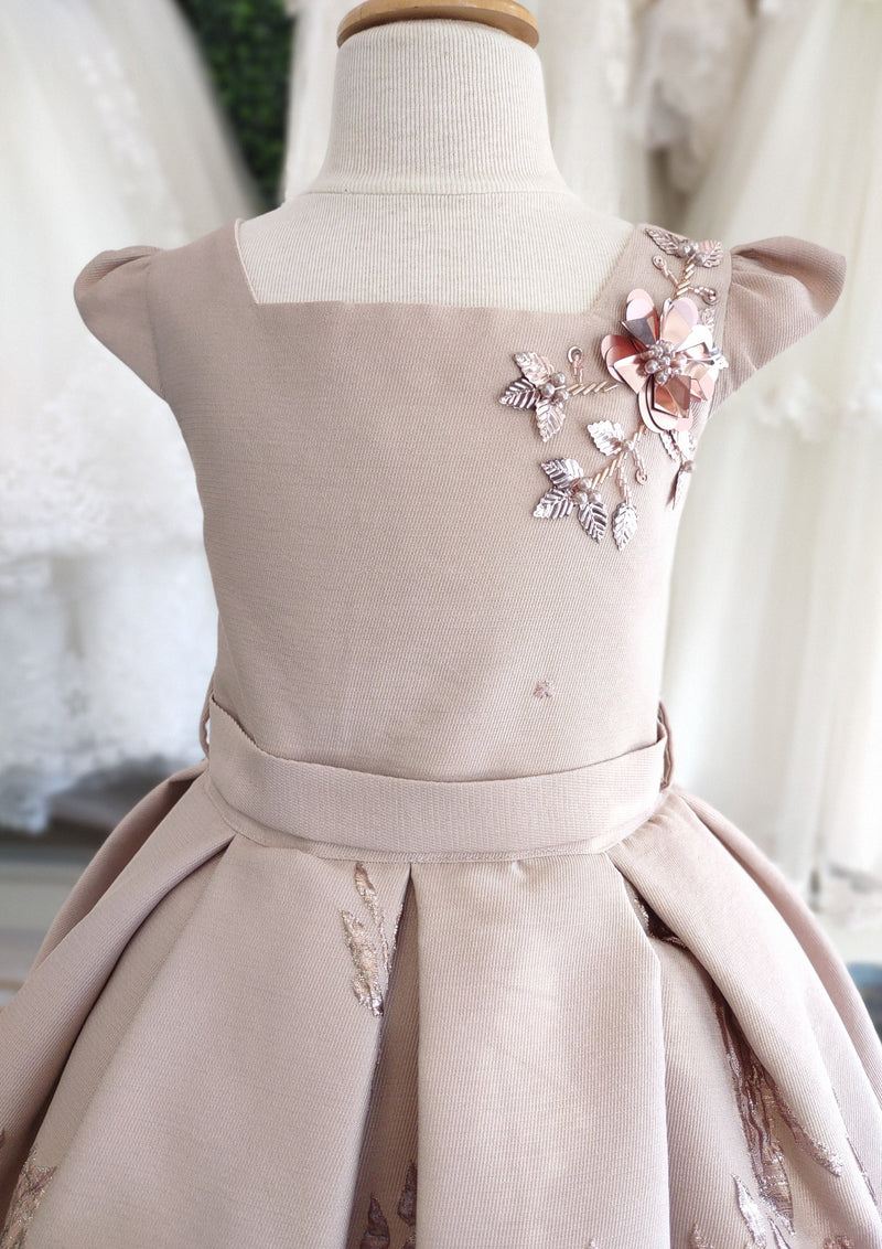 Beggi Girls' Rose Gold Special Occasion Dress 2818 – Sara's