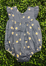 Mayoral Baby Girls Blue Romper with Daisies 1601