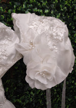 Princess Daliana Off White Christening Gown with Rhinestone and Pearl - Y9021190