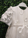 Teter Warm Shimmer Embroidered Petal Baptism Dress - BS24L