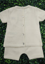 Dr. Kid Infant Boys’ Cream 2 Piece Outfit DK225