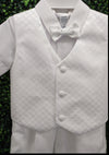 Lito Boys' White Shorts and Vest Outfit - Jasper