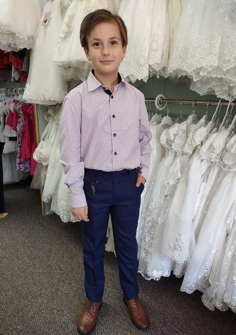 leo and zachary dress shirts Leo & Zachary 40440 Boy's Dress Shirt - Solid