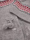 Dr. Kid Infant Boys’ 2 Piece Wool Cashmere Knit Outfit - Grey/Red-DK151